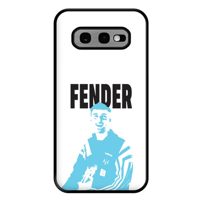 Fender Silhouette Blue Galaxy S10e Case