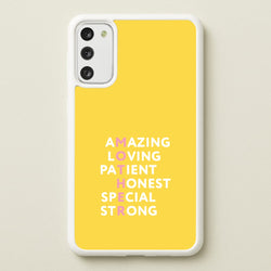 Mother Anagram Galaxy A41 Case
