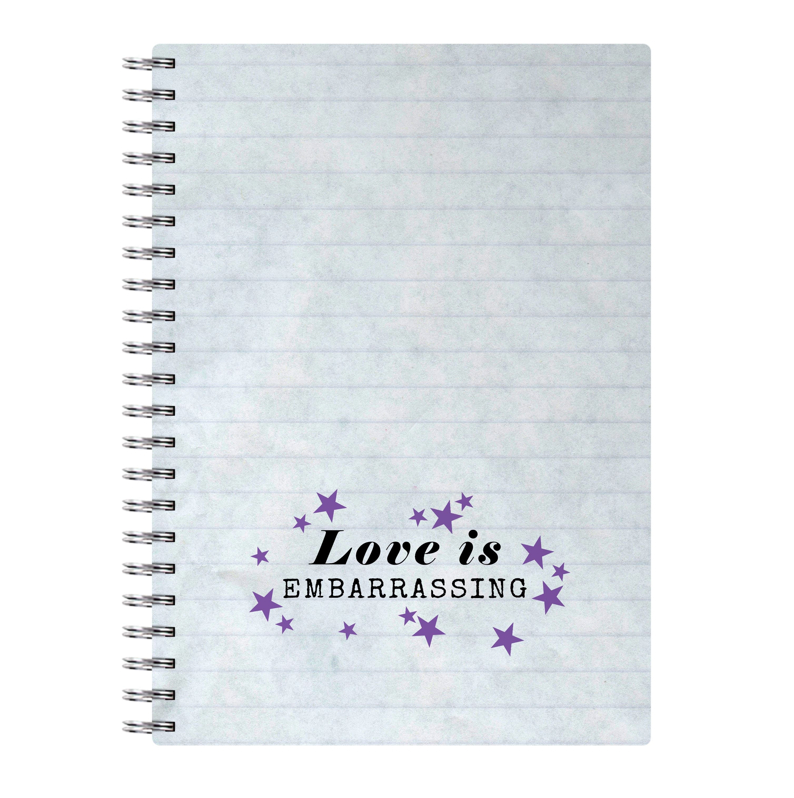 Love Is Embarrassing Note Notebook