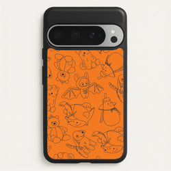 Halloween Plushies Pattern I - Halloween Google Pixel 9 Pro XL Case