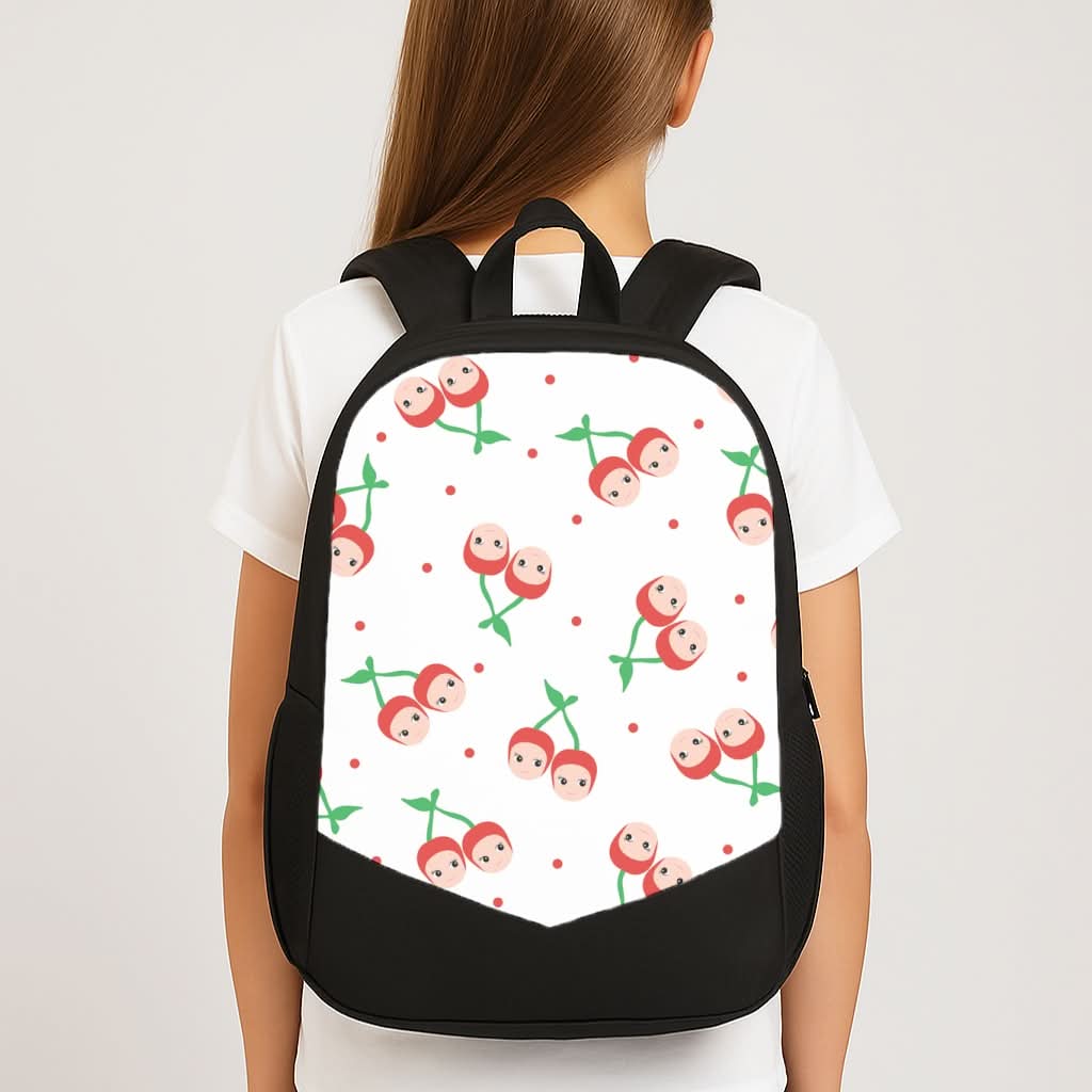 Cherry Angels Pattern School Bag