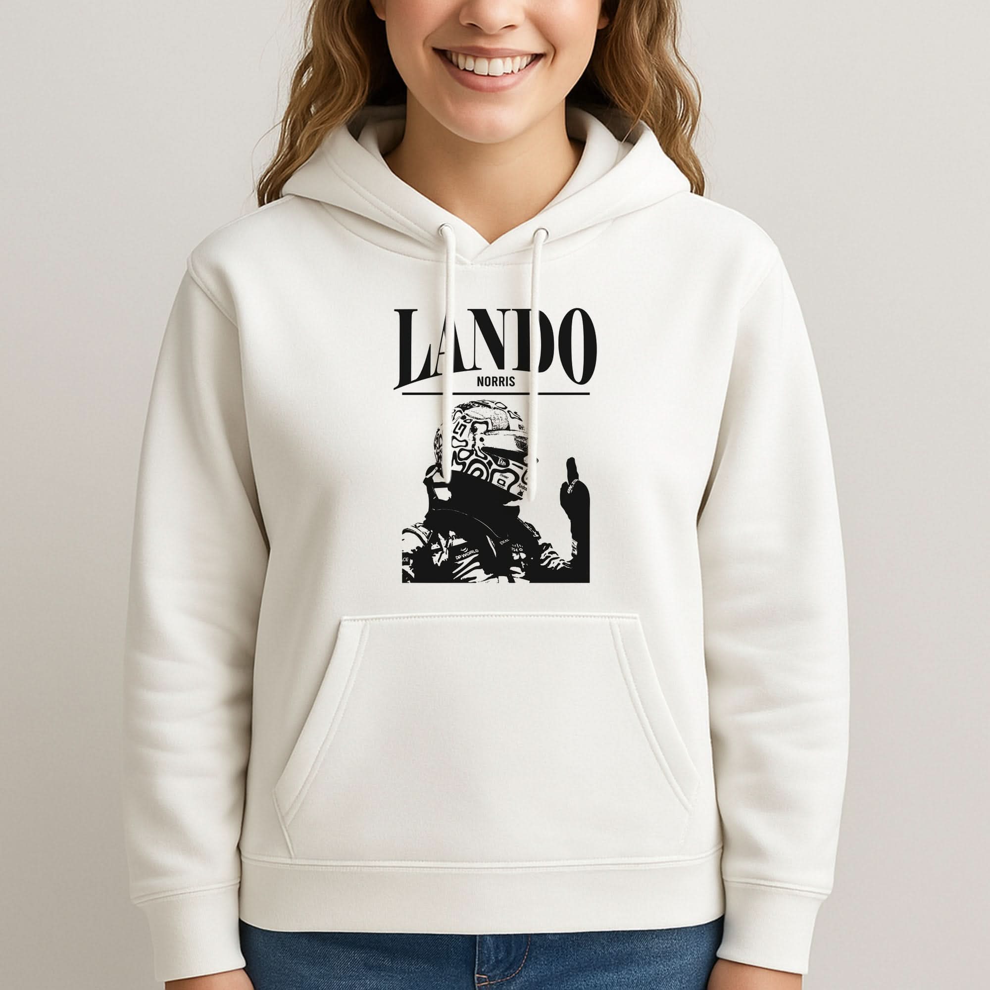 Lando Black And Green  Womans Hooded Sweatshirt