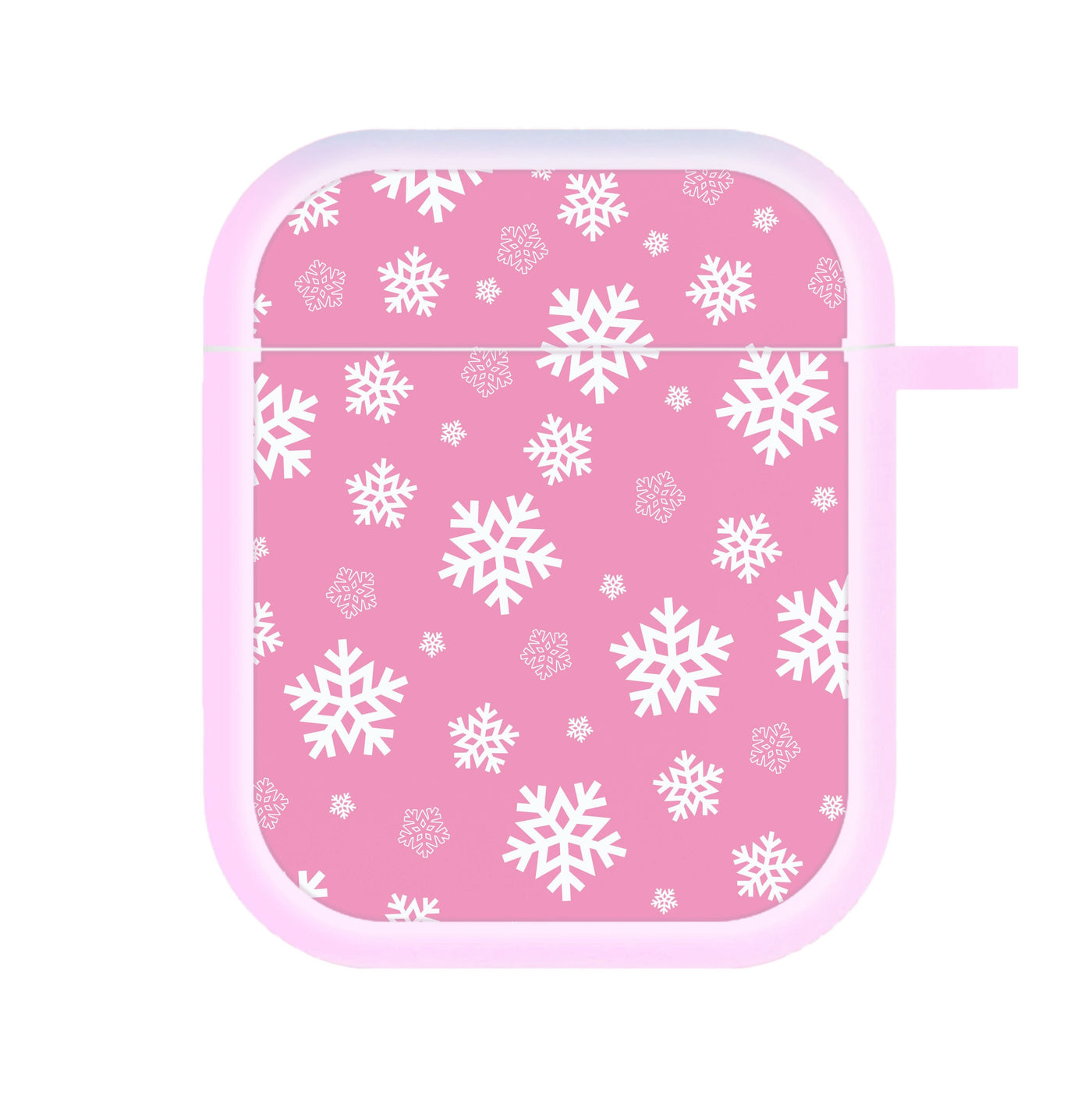 Snow Pink Pattern AirPods Case