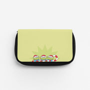 Cute Green Aliens Candycane Pencil Case 1