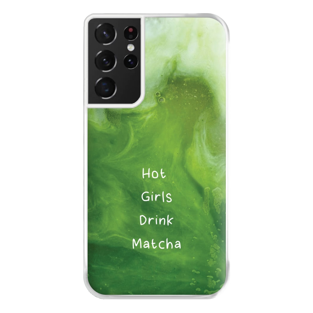 Hot Girls Drink Matcha Galaxy S21 Ultra Case