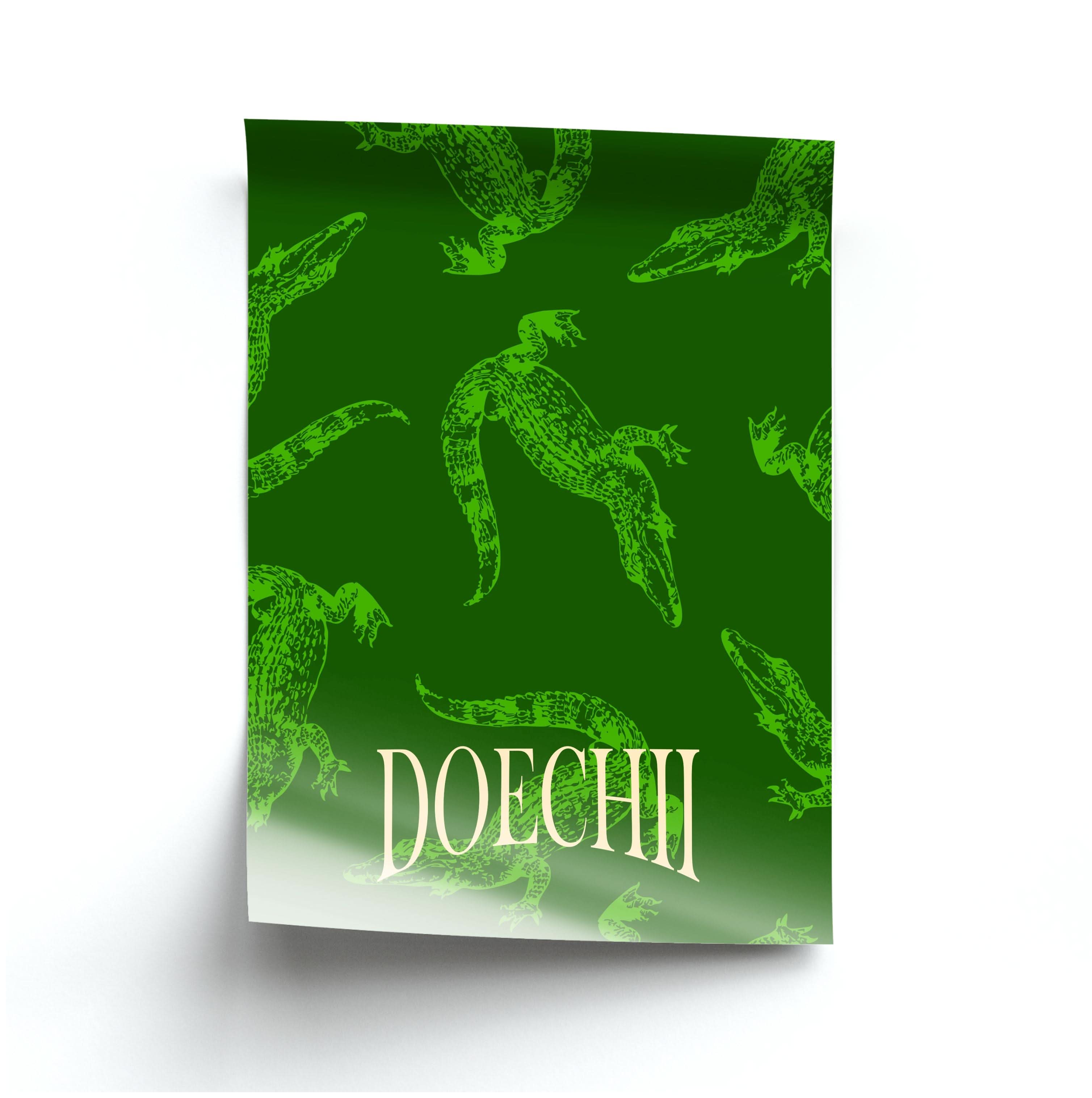 Alligator Pattern Poster