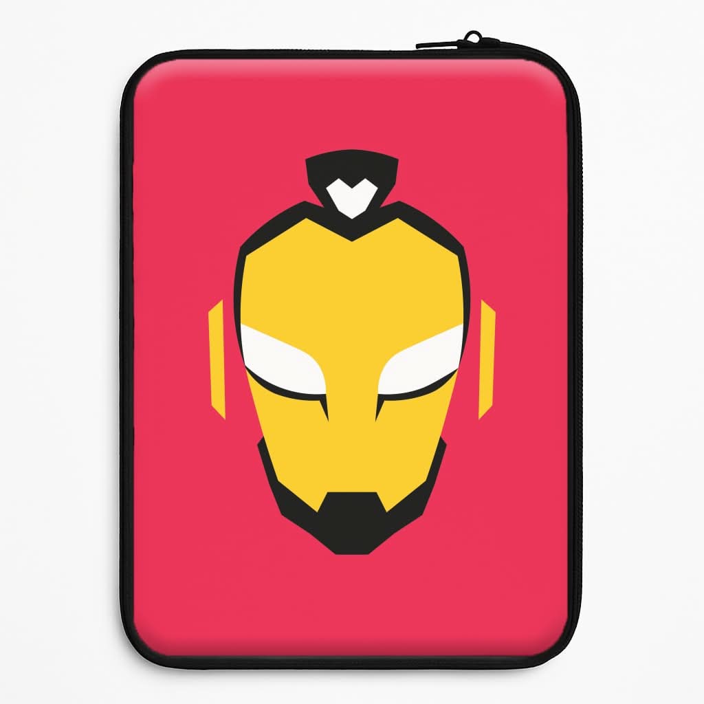 Metal Heart Hero Face Laptop Sleeve