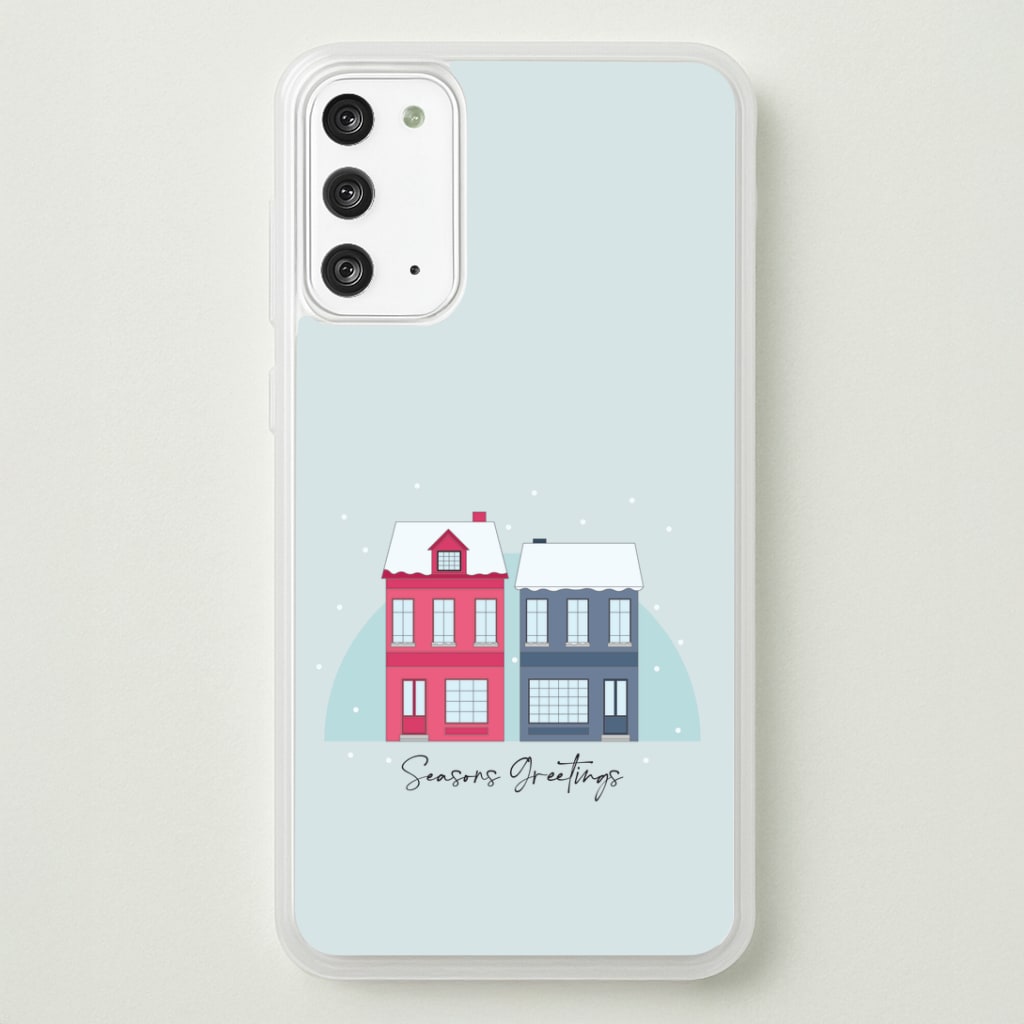 Seasons Greetings Winter Townhouses Galaxy Note 20 Case