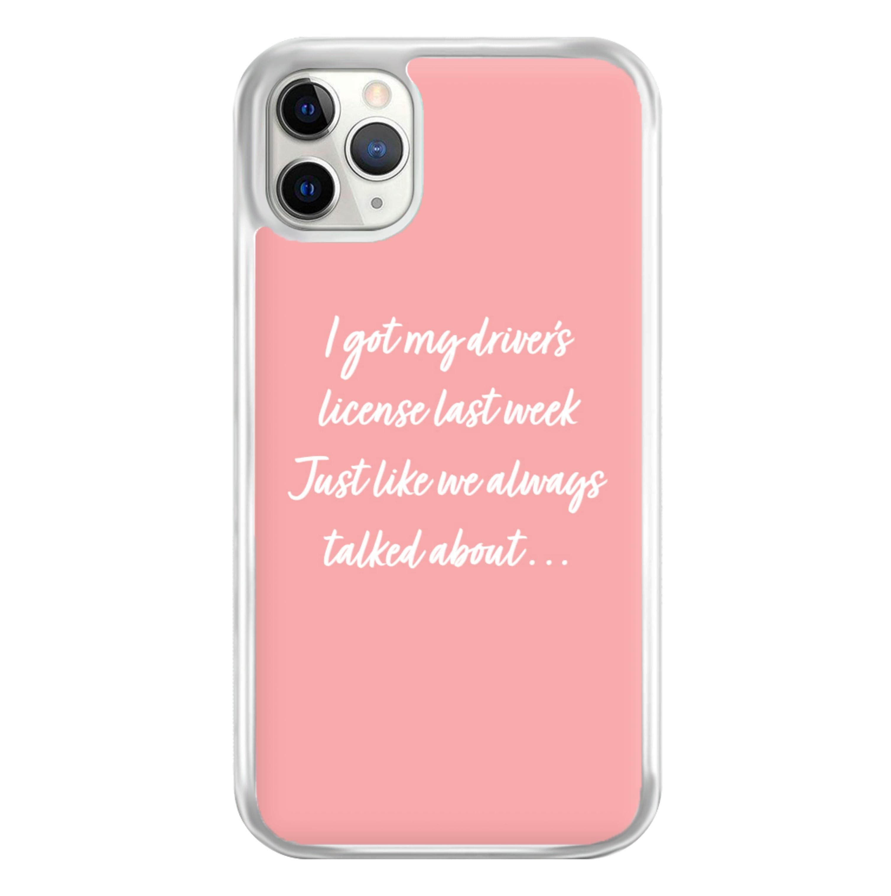 Drivers License Lyrics - Olivia TikTok Phone Case