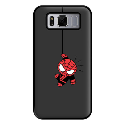 Gray Hanging Spider Hero Galaxy S8 Plus Case