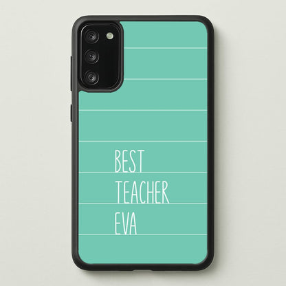Best Teacher Eva Galaxy S20FE Case
