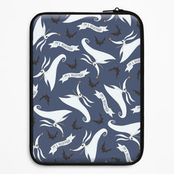 Skeleton Dog And Bats Pattern Universal Laptop Sleeve