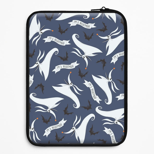 Skeleton Dog And Bats Pattern Universal Laptop Sleeve