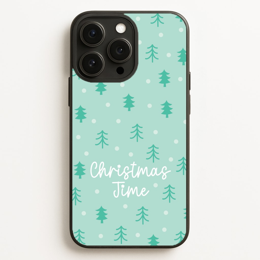 Cute Xmas Trees Pattern iPhone 16 Pro Case