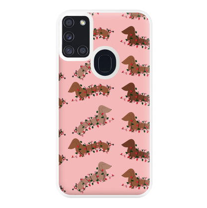 Dachshund Christmas Pattern Phone Case