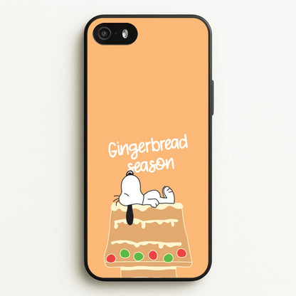 Cartoon Beagle Gingerbread House iPhone 5 / 5s / SE 2016 Case