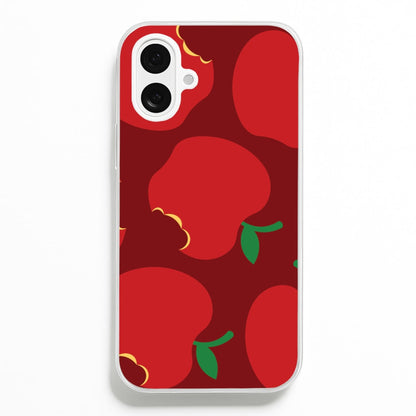 Teacher Apples Pattern iPhone 16 Plus Case