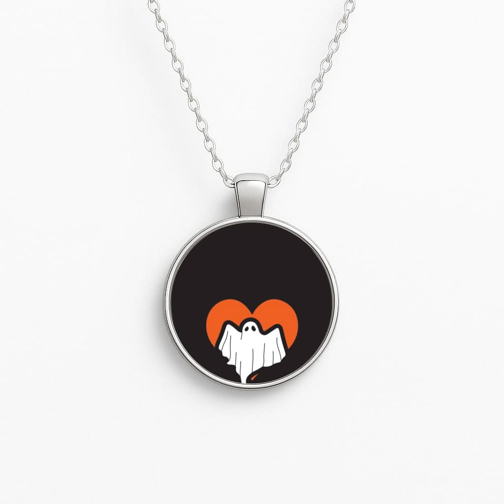 Ghost Heart  Necklace