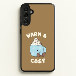 Hot Cocoa Plush Quote Galaxy A36 Case