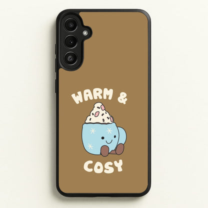 Hot Cocoa Plush Quote Galaxy A36 Case