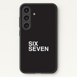 6 7 Black Galaxy S25 Case