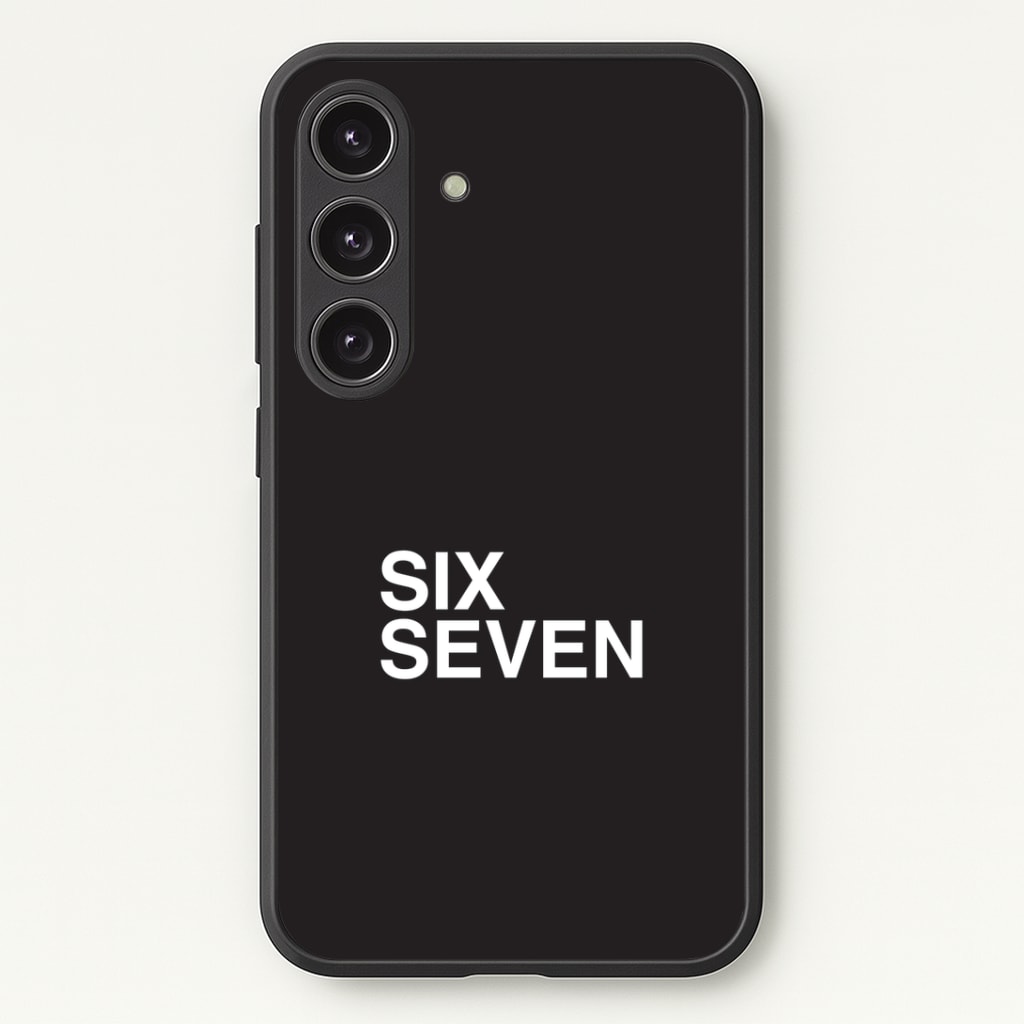6 7 Black Galaxy S24FE Case