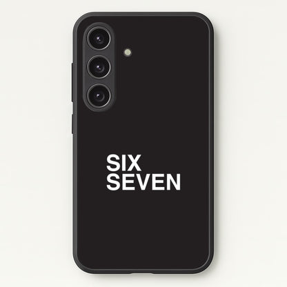 6 7 Black Galaxy S25 Plus Case