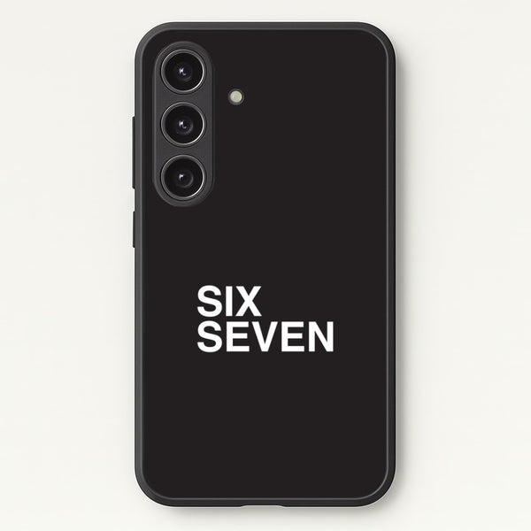 6 7 Black Galaxy S25 Plus Case