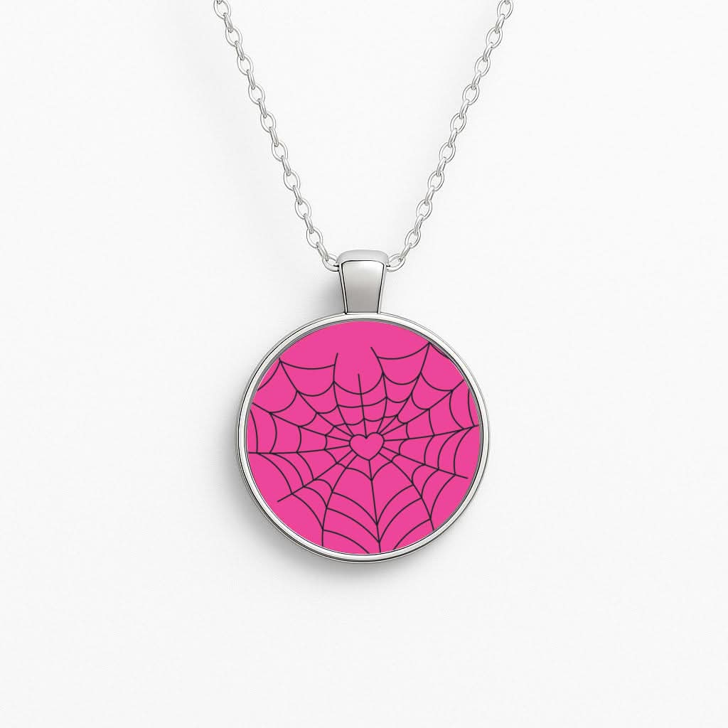 Spiderweb Hearts II Necklace