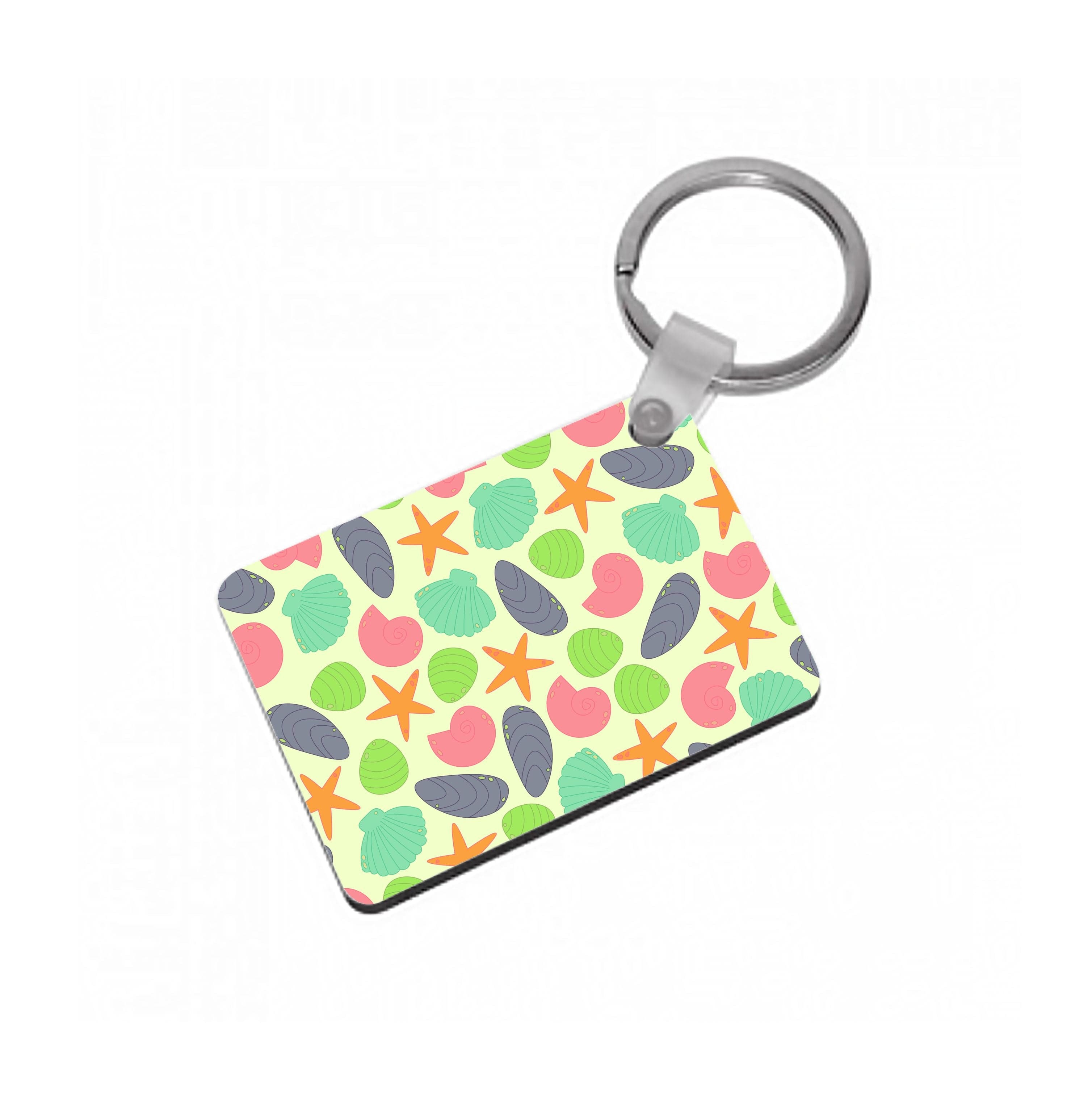 Seashells Pattern 1  Keyring