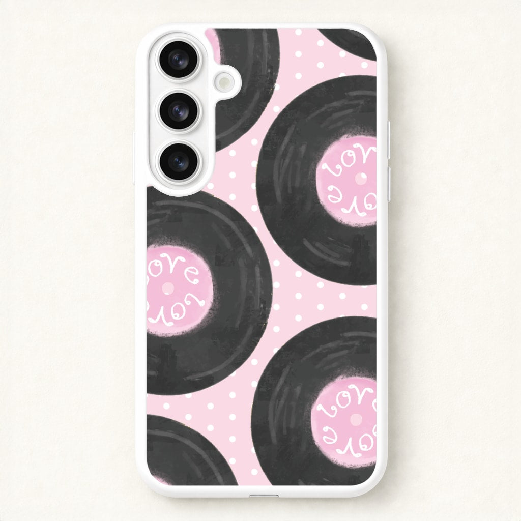 Thrifted Vinyl Polka Pattern Galaxy S26 Plus Case