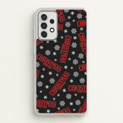 Christmas Things Snowflake Pattern Galaxy A52 / A52s Case