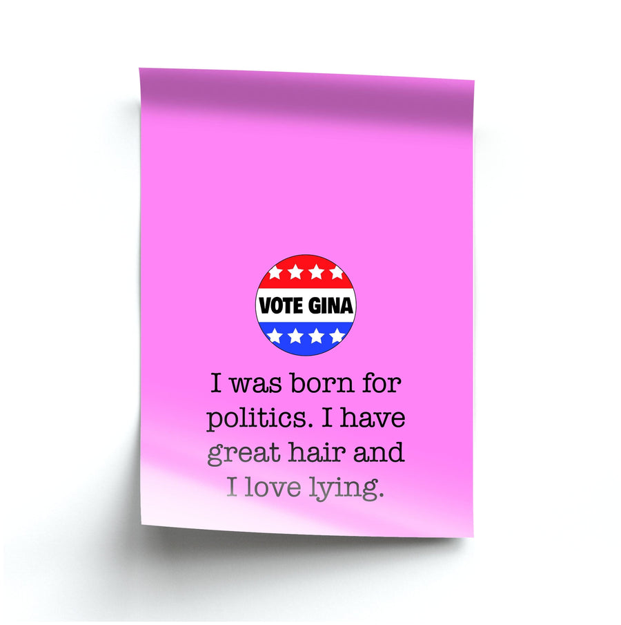 Vote Gina - Brooklyn Nine-Nine Poster