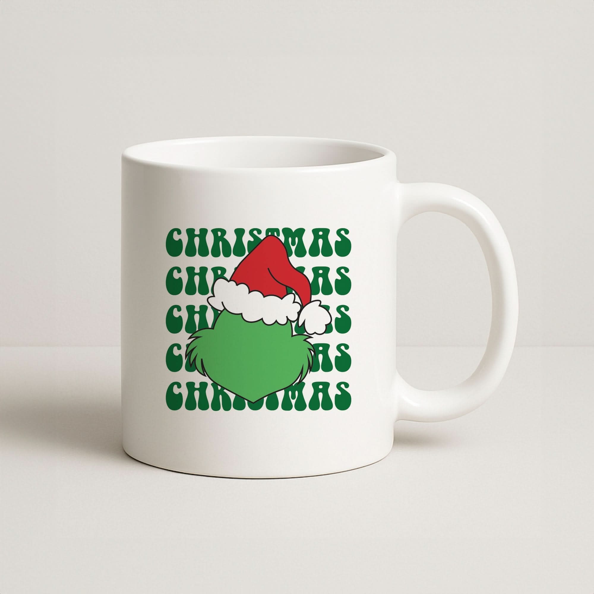 Green Creature Christmas Coffee Mug