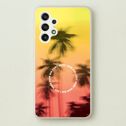 Palm Trees Circle Galaxy A13 Case