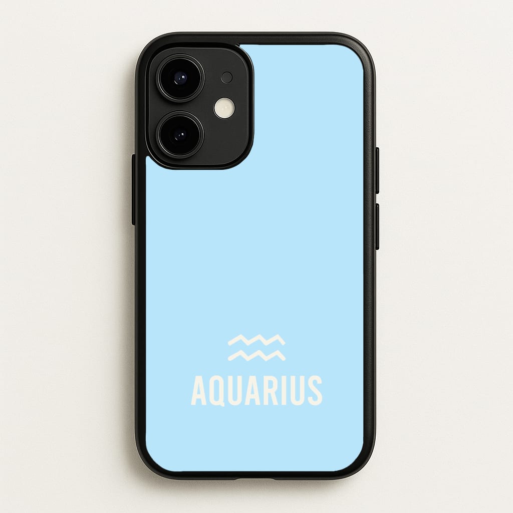 Aquarius Pastel Zodiac iPhone 12 / 12 Pro Case