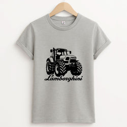 Lambo Tractor Unisex Grey T-Shirt