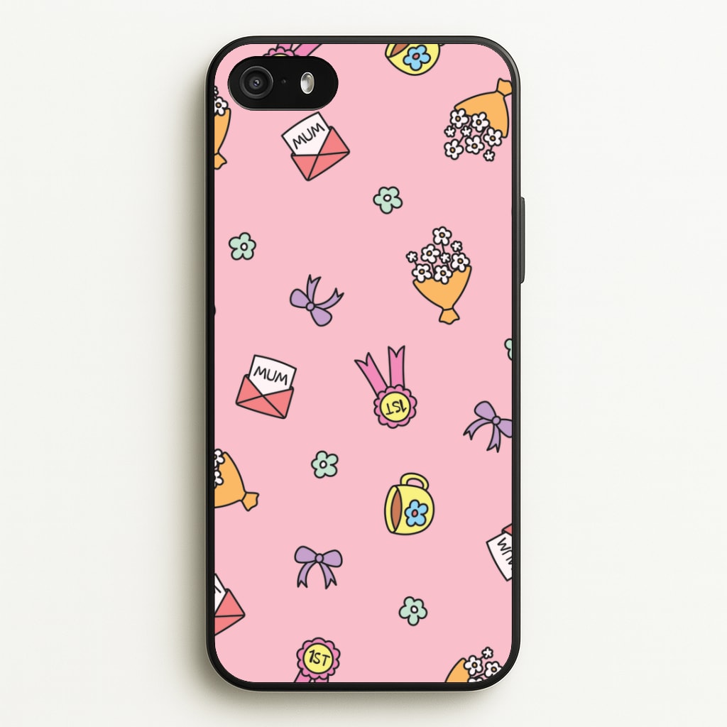 Mum Doodles Pattern iPhone 5 / 5s / SE 2016 Case