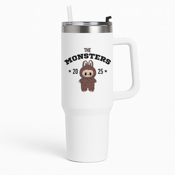 Cute Monster 2025 Biege Tumbler