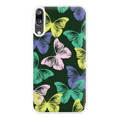 Colourful Butterfly Stamps Pattern Huawei P20 Case
