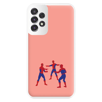 Spider Hero Pointing Meme Galaxy A53 Case
