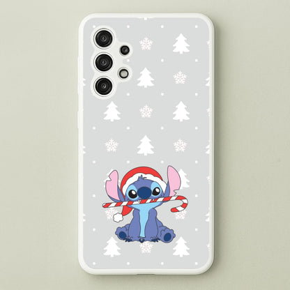 Cute Blue Alien Candycane Galaxy A13 Case