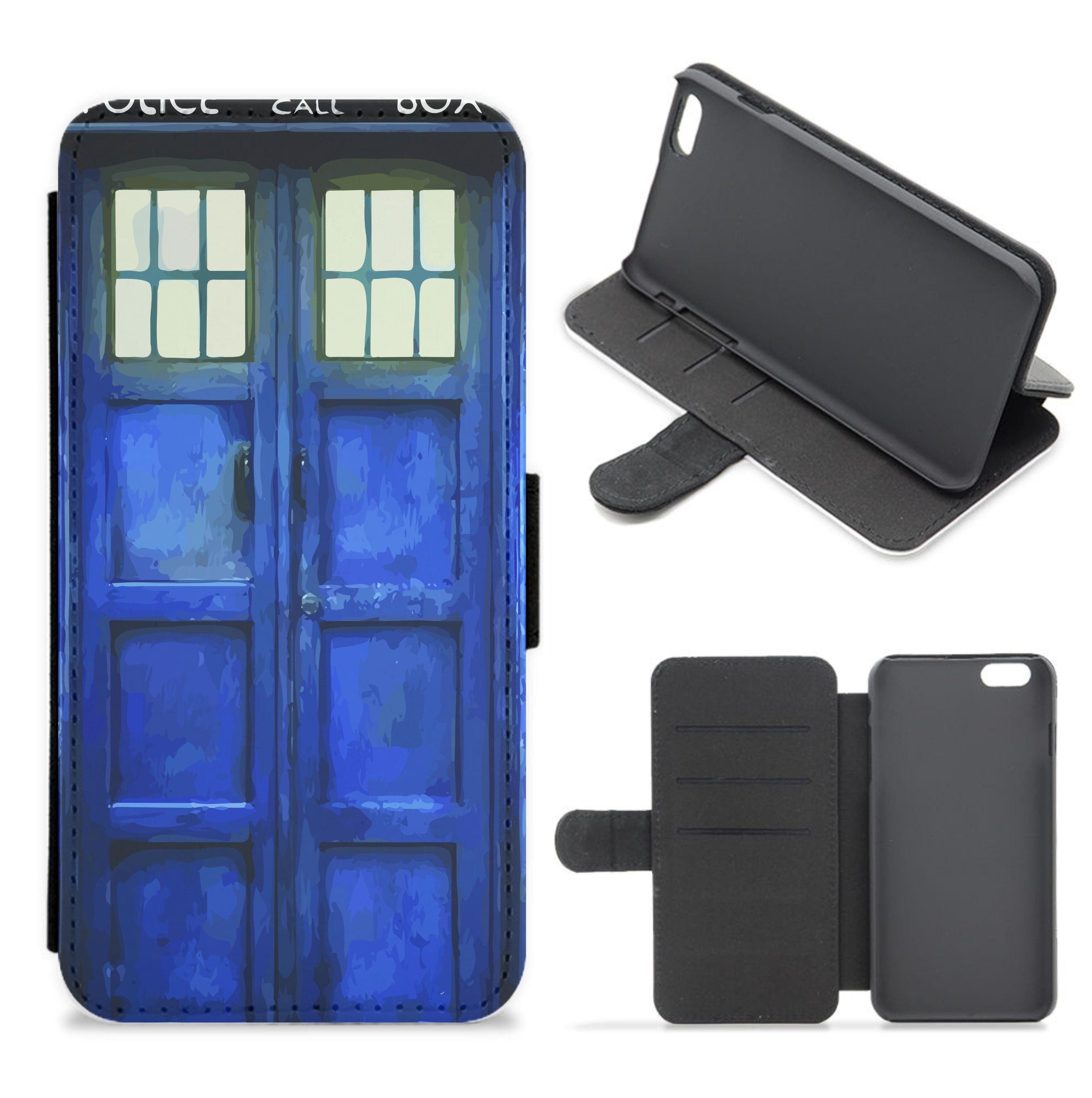 Police Box Flip / Wallet Phone Case