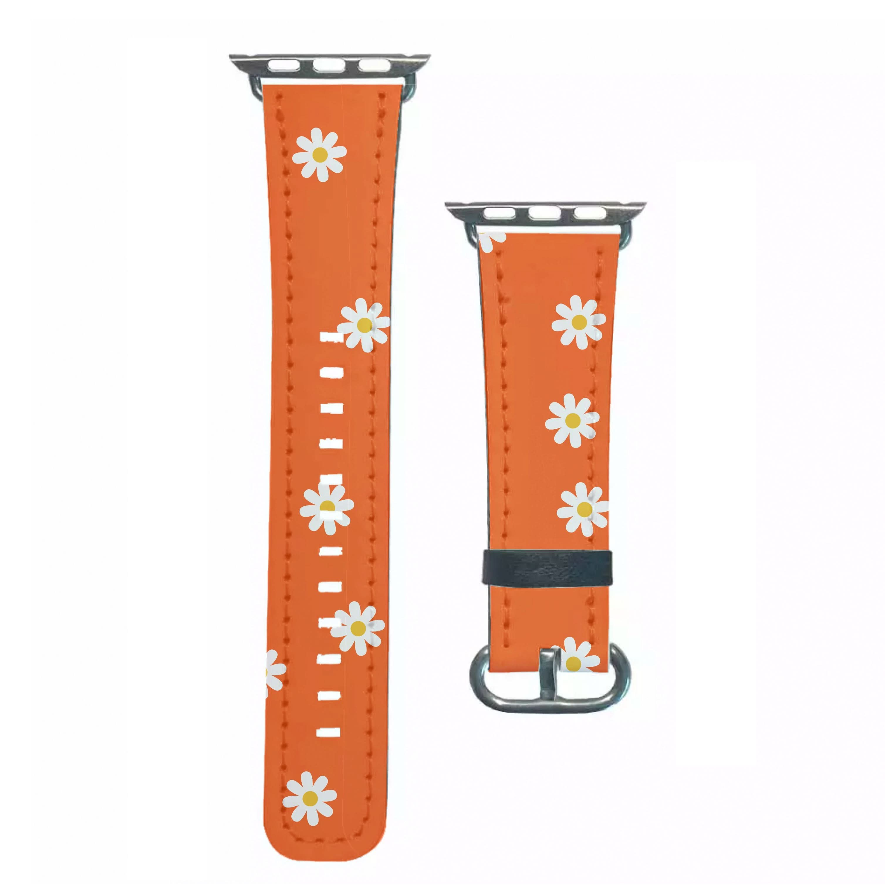 Orange Daisies Apple Watch Strap