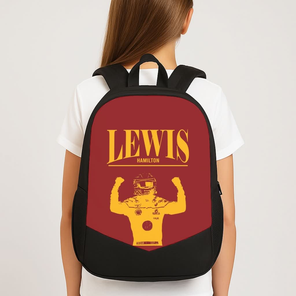 Lewis Red And Gold School Bag