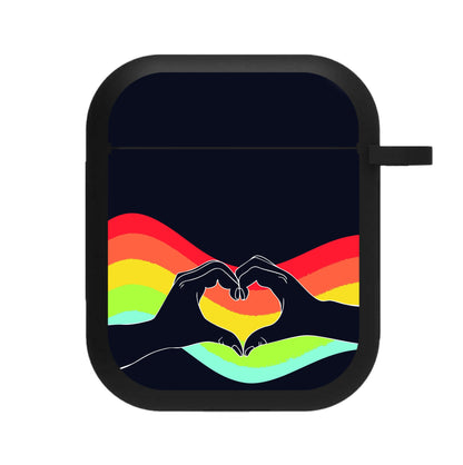 Rainbow Heart AirPods Case