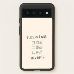 Eleven's Christmas List Google Pixel 7 Pro Case