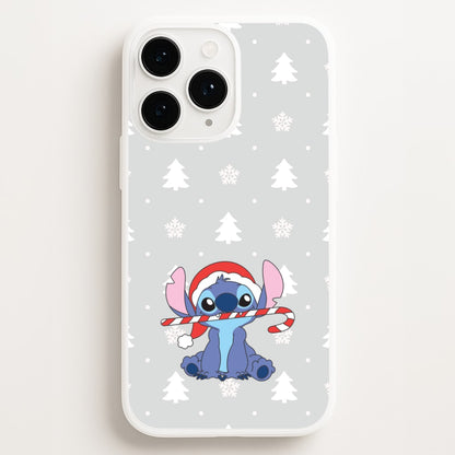 Cute Blue Alien Candycane iPhone 12 Pro Max Case