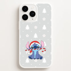 Cute Blue Alien Candycane iPhone 16 Pro Case