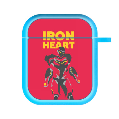 Metal Heart Hero Standing AirPods Case